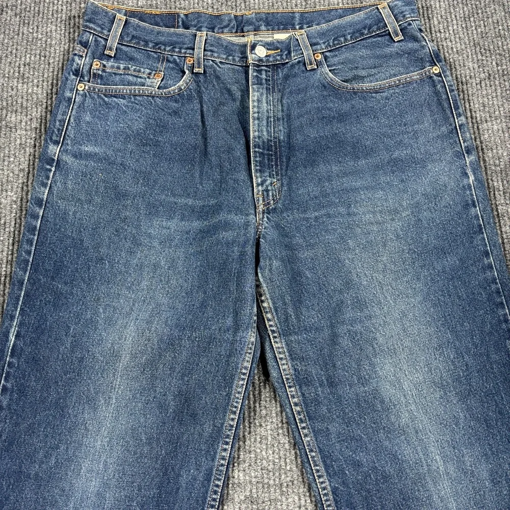 Levi Strauss 550 Relaxed Fit Jeans‎ Men 38x34 Blue Y2K Vintage Black Batwing Tag